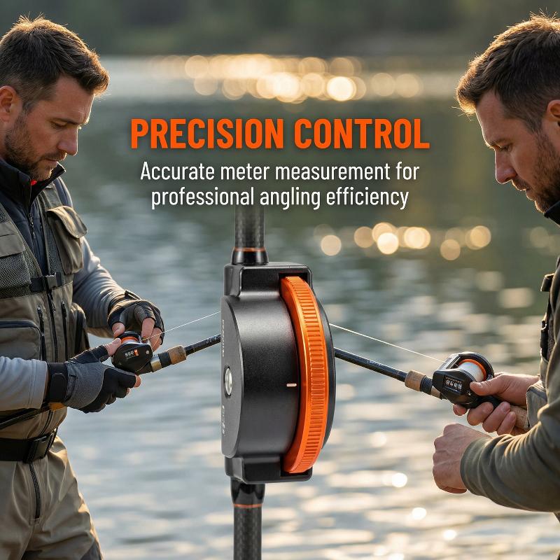 Fish Finder Transducer - Angelleinen-Tiefenzähler, präzises Messwerkzeug mit klarem Display