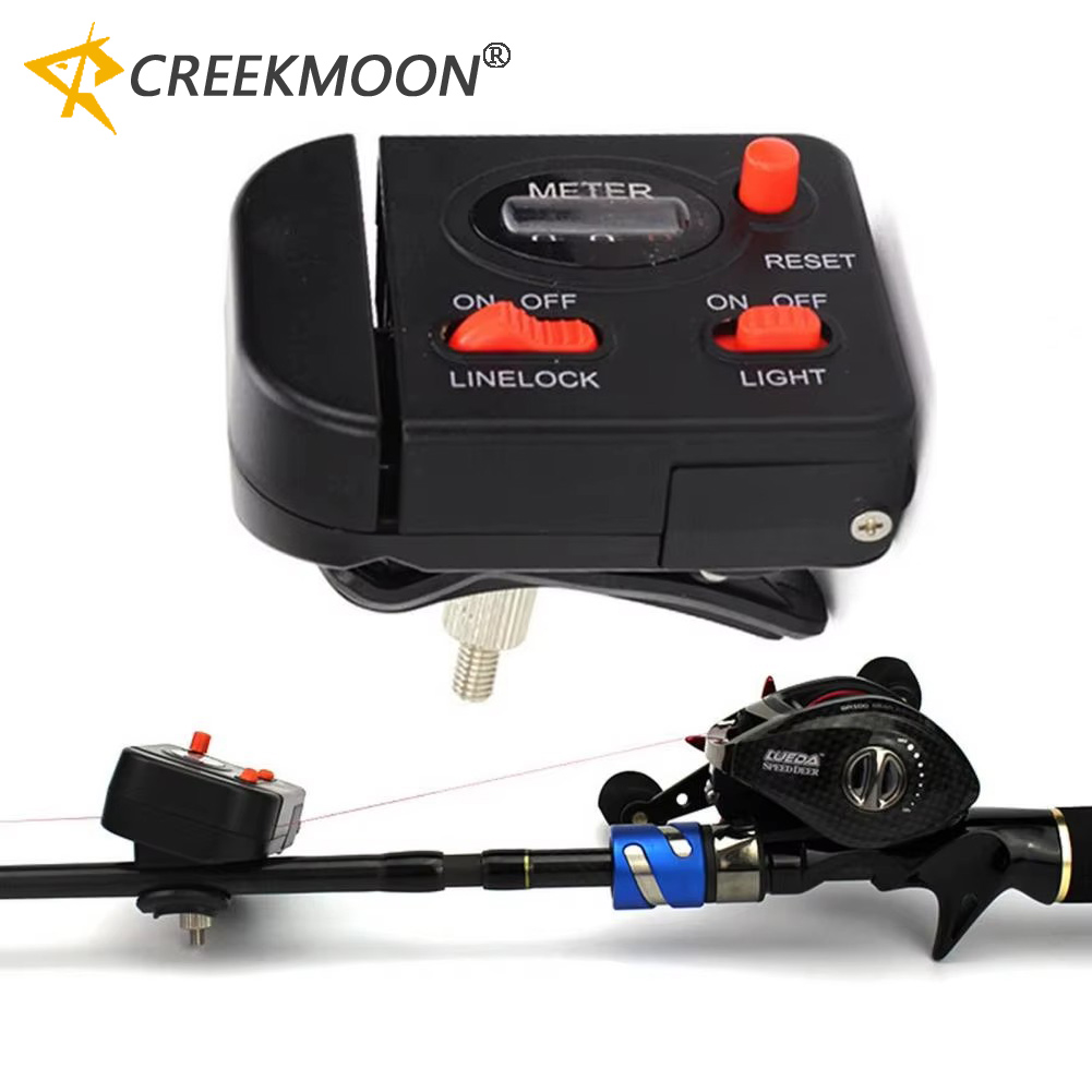 Fish Finder Transducer - Digitale Angelschnur-Zähleranzeige, 0–99,9 m, Clip-on-Tiefenmesser, Lager,