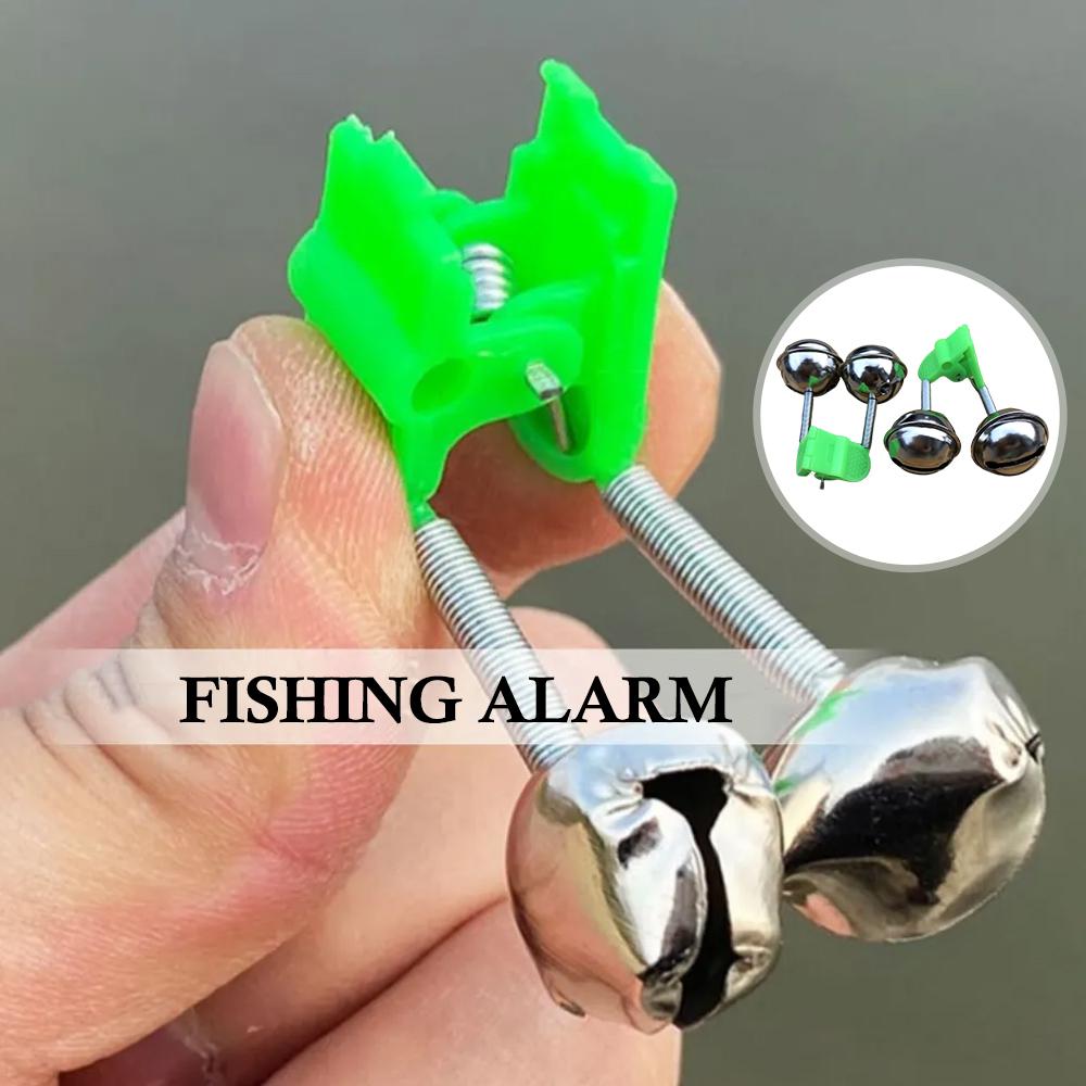 Fish Alarm - 10 Stück Angelalarmglocken mit Clip, Bissanzeiger,