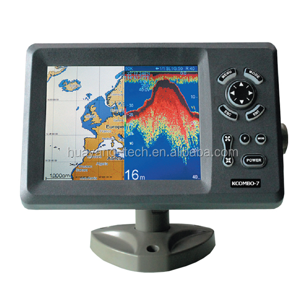 Fish Finder Transducer - Kcombo-7 7-Zoll-ONWA-GPS-Plotter/Fischfinder, Marine-Navigation, Angeln, GPS-Satelliten-Kartenplotter und