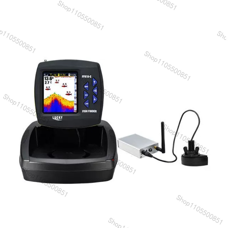 Fish Finder - FF918-CWL Ferngesteuertes Köderboot mit Fischfinder, 3,5-Zoll-LCD,