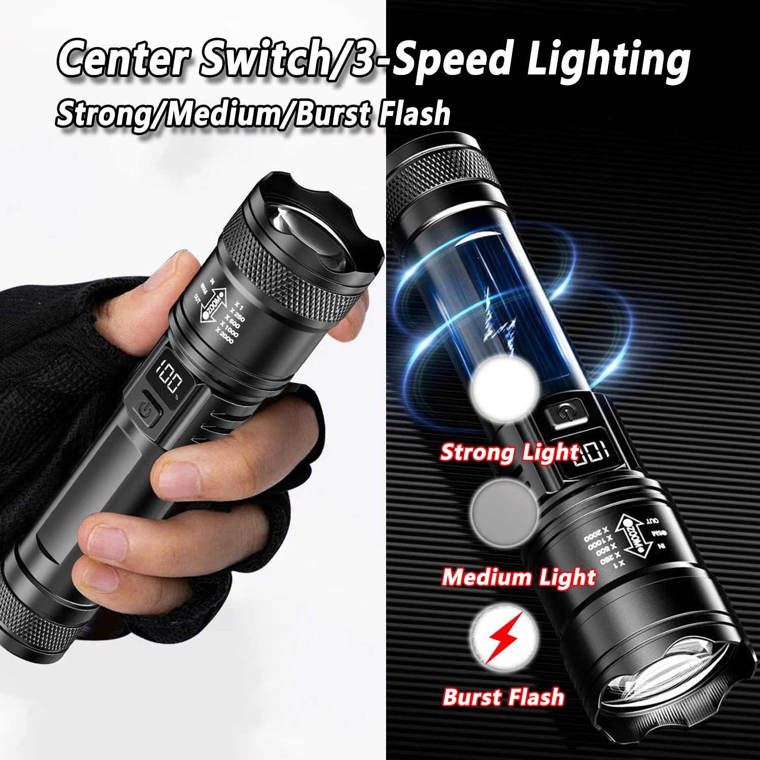 TY-908M LED-Taschenlampe, 2000 – Fishing Light Bewertung und Preis