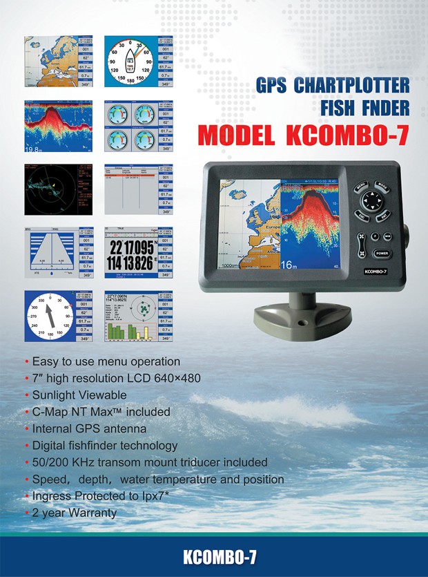 Kcombo-7 7-Zoll-ONWA-GPS-Plott – Fish Finder Transducer Bewertung und Preis