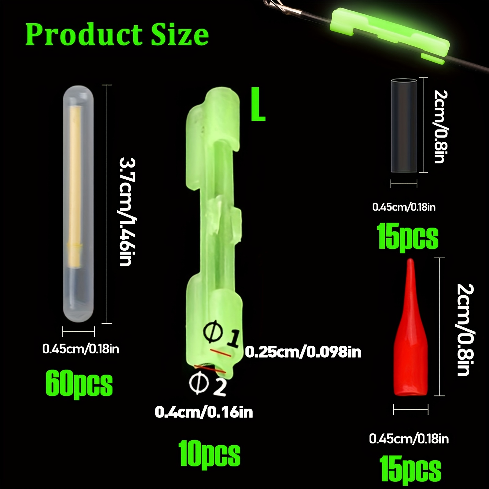 100PCS Angeln Glow Sticks Set, – Fish Alarm Bewertung und Preis